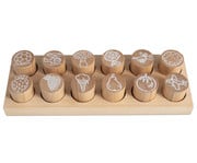 Holzstempel Woodies 12 Stück im Set 3