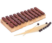 Betzold Musik 10 Sopran Klangbausteine und 10 Schlägel Hartholz 2