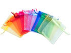 Organzabeutel 12 Stück in Regenbogenfarben