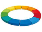 Sitzkissen Kreis Regenbogen 12 tlg